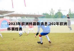 :2023年欧洲杯最新消息,202年欧洲杯赛程表