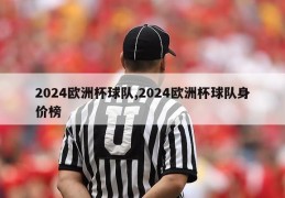 2024欧洲杯球队,2024欧洲杯球队身价榜