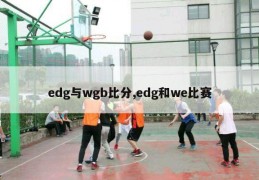 edg与wgb比分,edg和we比赛