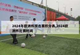 2024年欧洲杯预选赛积分表,2024欧洲杯比赛时间