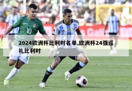 2024欧洲杯比利时名单,欧洲杯24强巡礼比利时