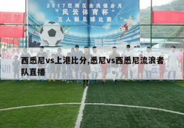 西悉尼vs上港比分,悉尼vs西悉尼流浪者队直播